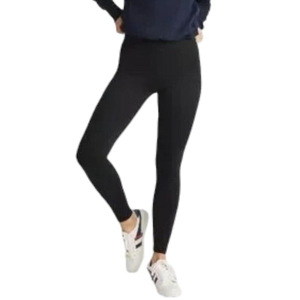 AMERICAN GIANT Ponte Slim Black Pants High Rise Pull On SZ 10